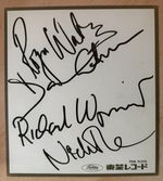 Pink Floyd Official Japanese Toshiba Promo Facsimile Autograph Card 1970s Rare