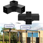 Complete Kit for Building a for stunning Garden Pergola Alloy Steel Brackets