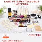 126 Piece DIY Candle Making Kit Wicks Dyes Fragrances Wax Melter Tools Gift Set