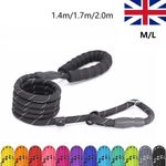 Dog Slip Rope Lead Reflective Nylon for Medium Large Dogs Durable Strong No Pull