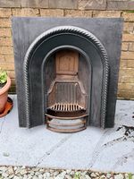 Victorian Cast Iron Fireplace Fire Insert Surround Carron Hob Grate Original 