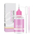 Nail Glue Remover For Press On Nails 30ml, Fast Quick Nail Glue Remover Kit