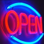 LED OPEN Shop Sign Neon Light USB Large Bright Bar Window Hang Display Lighting