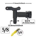 REPLACEMENT WATER BUTT/ BARREL TAP/ HOZELOCK COMPATIBLE/ BEER HOME BREW TAP