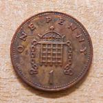 1990 Great Britain Elizabeth II 1p One Penny Coin BN Uncertified