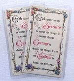SERENITY PRAYER    Verse Card    PACK OF TWO