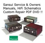 Sansui Service Manuals Brochures Magazines Schematics Collection Computer DVD !!