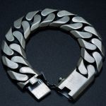 925 Solid Silver 20MM Heavy Curb Chain Gourmet Men's Bracelet