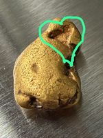 Special Gold Nugget 0.944g with Perfect Heart Shape – Scotland