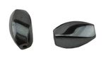 Pack of 8 Hematite 14x8mm Oval Twist Bead (37887-133)
