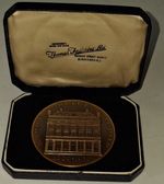 Bronze Commemorative Medal Thomas Frattorini Of Birmingham Banque Belge Limited.