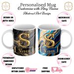 Personalised Any Name Art Mug Custom Fun Coffee Cup Gift Friend For Her Him