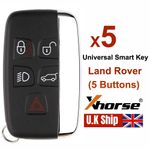 5x Xhorse Universal Smart Remote Key XM38 Fit For Land Rover 5 Buttons XSLR01E