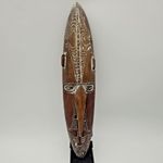 Vintage Sepik River Wooden Carved Tribal Mask Papua New Guinea 40cm high
