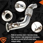 EXHAUST SPORTS DOWNPIPE FIT FOR	BMW	3 Series	2007 with engine for High Grade