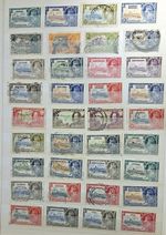 King George V Silver Jubilee 1935 Omnibus stamps