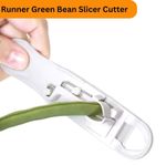 New Runner Green Bean Slicer Cutter Stringer Remover Peeler Kitchen Tool