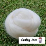 Diamond White - Needle/Wet Felting Merino/Lincoln/Corriedale Wool Roving 20g-1kg