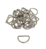 38mm Welded D-Rings 3mm Nickel Plated Bags Straps Dog Leads x2 x5 x10 x25 x50