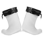 Warm White Boot Liners for Rain Boots Durable Comfortable Boot Socks