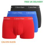 Mens Calvin Klein Underwear Boxer Shorts, Trunks, 3 in a Pack