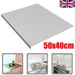 50x40cm Stainless Steel Cutting Chopping Board Dough Board Meat Bread Worktop