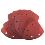 90x140mm Hook & Loop Mouse Sanding Pads 6 Hole Triangular Sand Paper 40-1000Grit