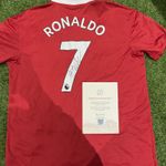 Cristiano Ronaldo Signed 2022/23 Manchester United Shirt with COA