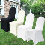 50/100PCS Chair Slipcovers Wedding Chair Covers Protectors White Banquet Event