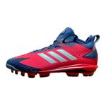 adidas Adizero SP Point Baseball Shoes Molded Cleats Navy Red | UK Sizes 6 - 11