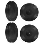 Blank Vinyl Records, 12 Inch CD Fake Vinyl Records for Wall Decor, 6 Pack