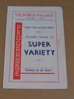 Max Miller 1946 Victoria Palace Programme (Peter Brough & "Archie Andrews")