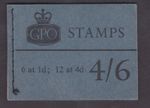 GB SG L64P MNH MINT STAMP BOOKLET JAN 1967 PHOSPHOR WILDINGS FULL PERFS