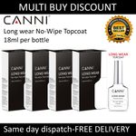 CANNI No Wipe Top Coat 18ml Long Wear Diamond Super Bright UV / LED Soak Off Gel