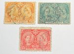 3 1897 Canadian Stamps #51, 52, 53, Queen Victoria Diamond Jubilee; Used; NH
