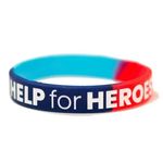 HELP FOR HEROES - Official Wristband Bracelet - Brand NEW - Size: SMALL (19cm)
