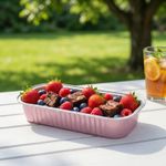 50 Pack Mini Loaf Baking Pans 200ml Foil Cake Tins with Lids & Spoons Pink