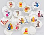 Winnie the Pooh plated coin bundle 50p shaped Winnie the Pooh and friends