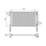 Valeo Engine Radiator fits Vauxhall Mokka / Mokka X 2013-2019 1.4