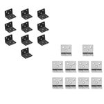 10Pcs L Brackets for Shelves Corner Braces Rustproof Shelf Supports Corner