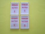 4 PACKS OF ORGAN MIXED SEWING MACHINE NEEDLES FITS TOYOTA/BROTHER/SINGER/JANOME 