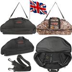 UK Compound Bow Bag Carry Case Quiver Holder Adjustable Archery Hunting Shooting