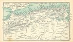 North Africa. Maghreb Morocco Algeria Tunisia. BARTHOLOMEW 1909 old map