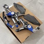 For BMW S1000RR 2019-2024 Carbon Fiber Adjustable Rearset Foot Peg Footrest kit