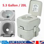 20L PORTABLE CAMPING TOILET COMPACT POTTY LOO CARAVAN PICNIC FISHING FESTIVALS