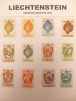 Liechtenstein 1920 Definitive Set to 2K Album Page MH Coat of Arms Full Set