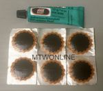 Rema Tip Top Puncture Repair Tube Patches For Cycle Bikes 6 x 30mm & Glue