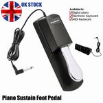 UK Universal Sustain Pedal Foot Damper Switch Keyboard for Yamaha Casio Roland