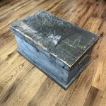 Rustic Vintage Pine Blanket Chest Trunk Coffee Table Toy Box Storage Antique 