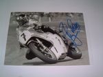 MOTOR RACING LEGEND BARRY SHEENE SIGNED PRE-PRINT WORLD CHAMPION PHOTOGRAPH TWO